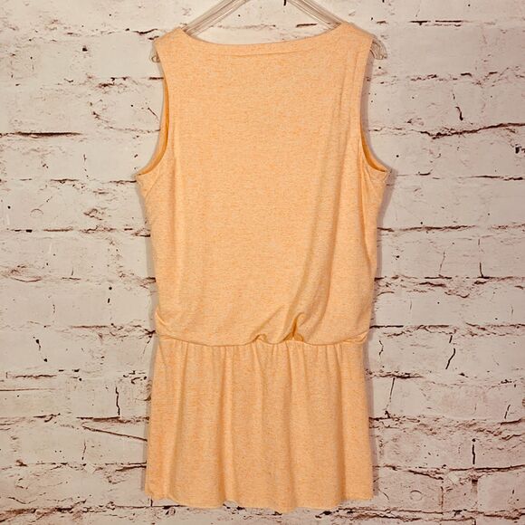 Athleta Orange Sleeveless Tank Dress Women’s Small Elastic Waist Casual Athletic - Picture 2 of 7